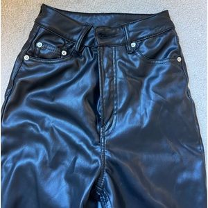 H&M Faux Leather Pants